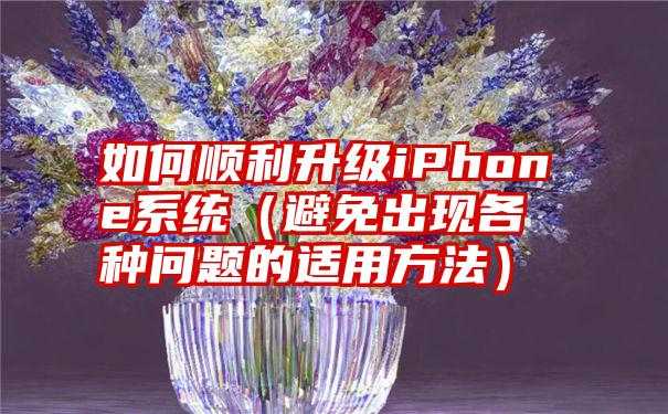 如何顺利升级iPhone系统（避免出现各种问题的适用方法）