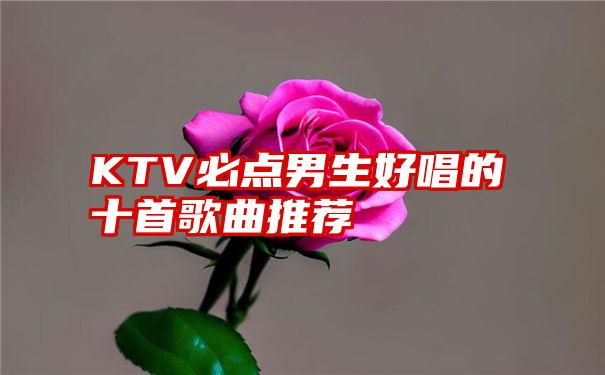 KTV必点男生好唱的十首歌曲推荐