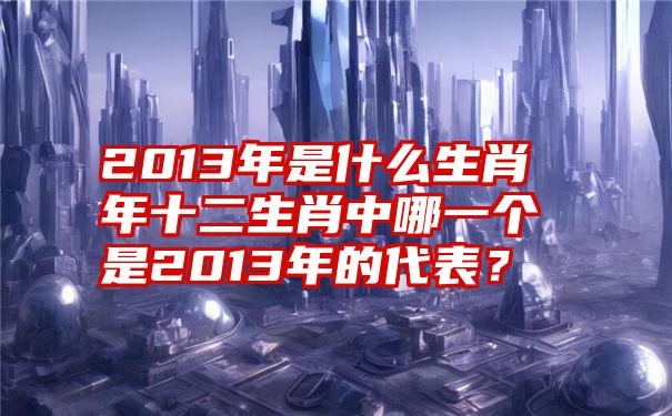 2013年是什么生肖年十二生肖中哪一个是2013年的代表？