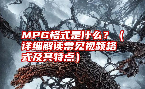 MPG格式是什么？（详细解读常见视频格式及其特点）