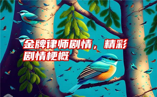 金牌律师剧情，精彩剧情梗概