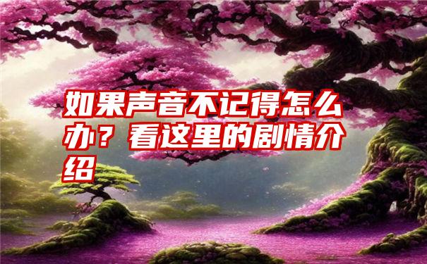 如果声音不记得怎么办？看这里的剧情介绍