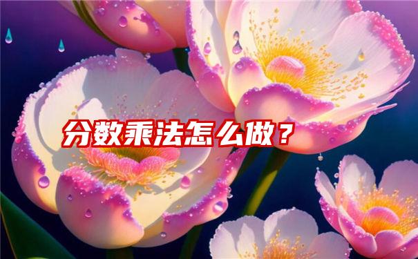 分数乘法怎么做？