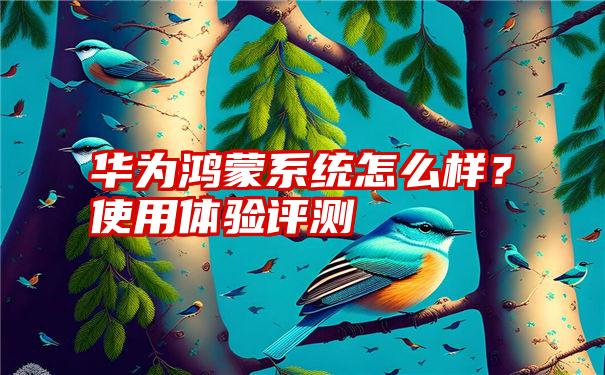 华为鸿蒙系统怎么样？使用体验评测