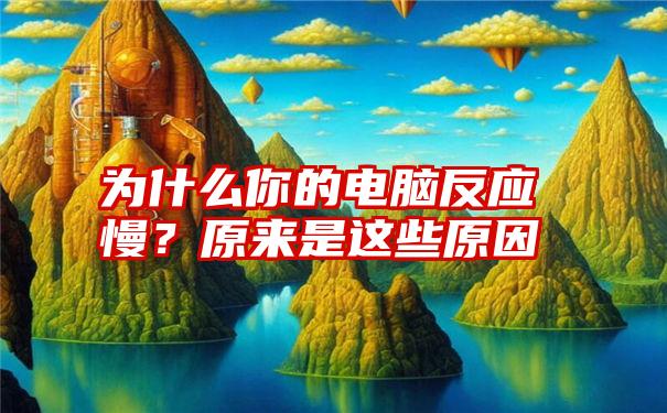 为什么你的电脑反应慢？原来是这些原因