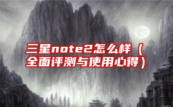 三星note2怎么样（全面评测与使用心得）