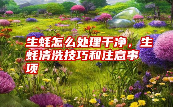 生蚝怎么处理干净，生蚝清洗技巧和注意事项