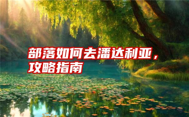 部落如何去潘达利亚，攻略指南