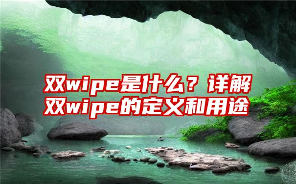 双wipe是什么？详解双wipe的定义和用途