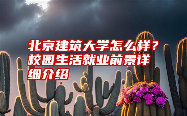 北京建筑大学怎么样？校园生活就业前景详细介绍