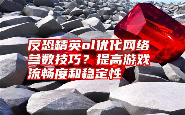 反恐精英ol优化网络参数技巧？提高游戏流畅度和稳定性