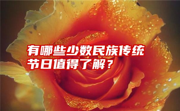 有哪些少数民族传统节日值得了解？