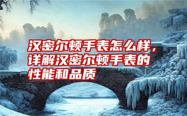 汉密尔顿手表怎么样，详解汉密尔顿手表的性能和品质