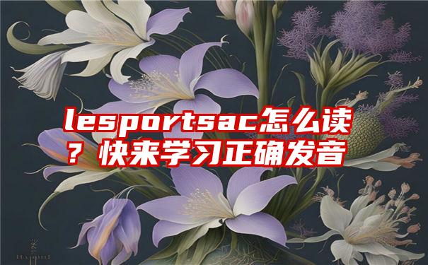 lesportsac怎么读？快来学习正确发音