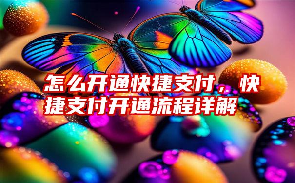 怎么开通快捷支付，快捷支付开通流程详解