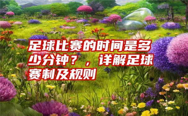 足球比赛的时间是多少分钟？，详解足球赛制及规则