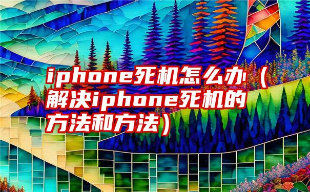 iphone死机怎么办（解决iphone死机的方法和方法）