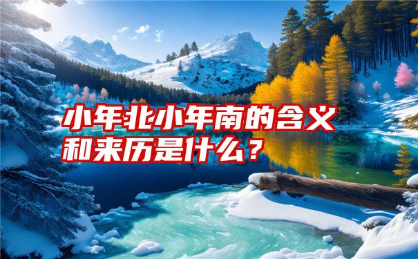 小年北小年南的含义和来历是什么？