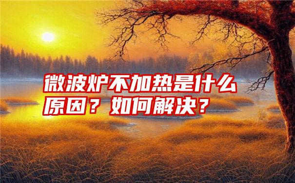 微波炉不加热是什么原因？如何解决？