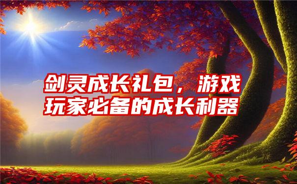 剑灵成长礼包，游戏玩家必备的成长利器