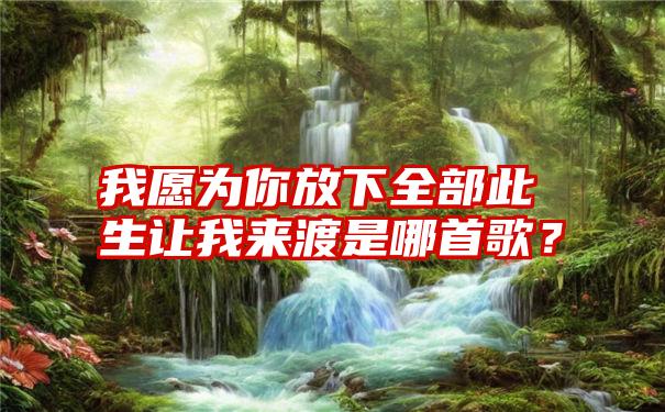 我愿为你放下全部此生让我来渡是哪首歌？