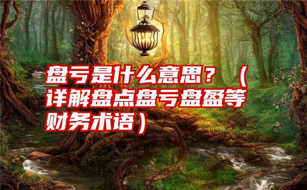 盘亏是什么意思？（详解盘点盘亏盘盈等财务术语）