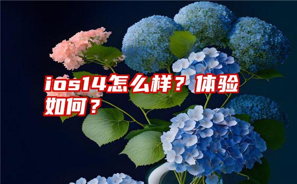 ios14怎么样？体验如何？