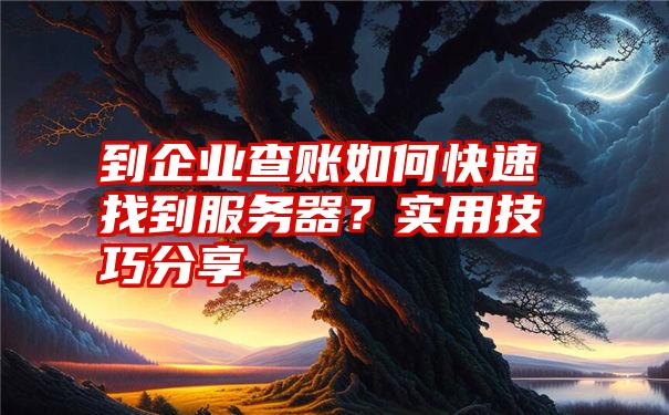 到企业查账如何快速找到服务器？实用技巧分享