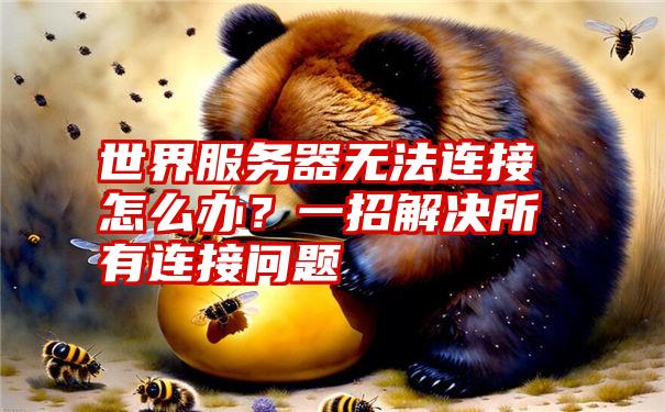 世界服务器无法连接怎么办？一招解决所有连接问题