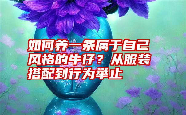 如何养一条属于自己风格的牛仔？从服装搭配到行为举止