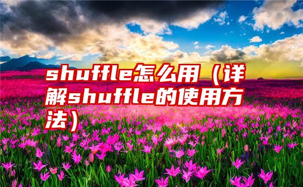 shuffle怎么用（详解shuffle的使用方法）