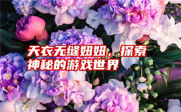 天衣无缝妞妞，探索神秘的游戏世界