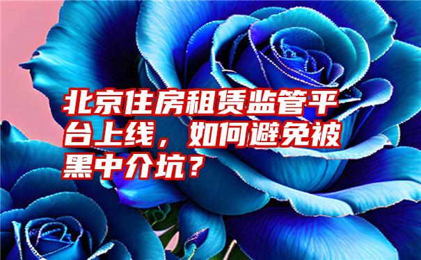 北京住房租赁监管平台上线，如何避免被黑中介坑？