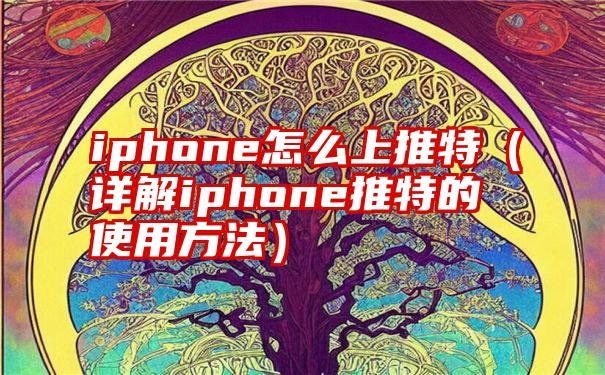 iphone怎么上推特（详解iphone推特的使用方法）