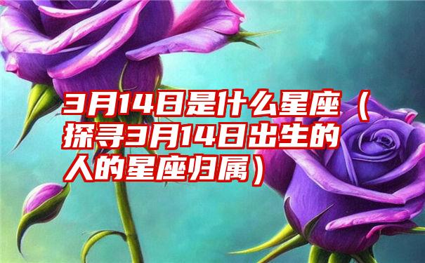 3月14日是什么星座（探寻3月14日出生的人的星座归属）