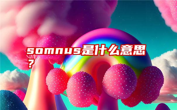 somnus是什么意思？