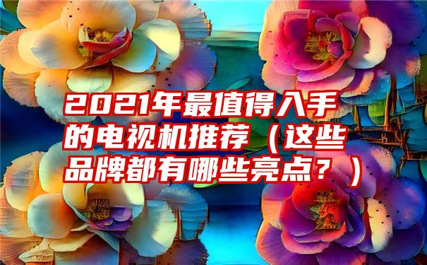 2021年最值得入手的电视机推荐（这些品牌都有哪些亮点？）