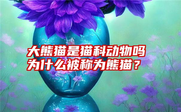 大熊猫是猫科动物吗为什么被称为熊猫？