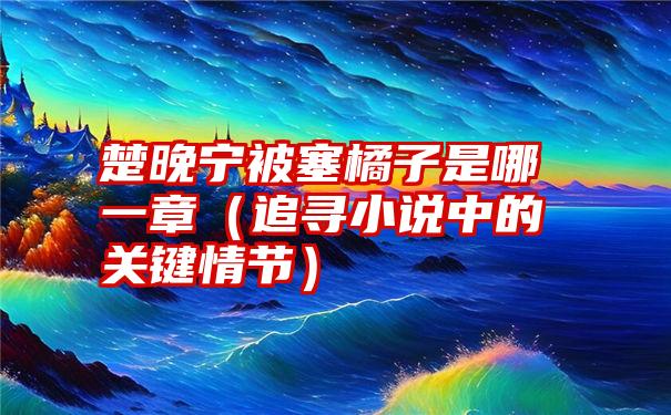 楚晚宁被塞橘子ao3图片