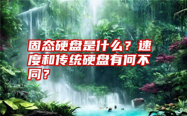 固态硬盘是什么？速度和传统硬盘有何不同？