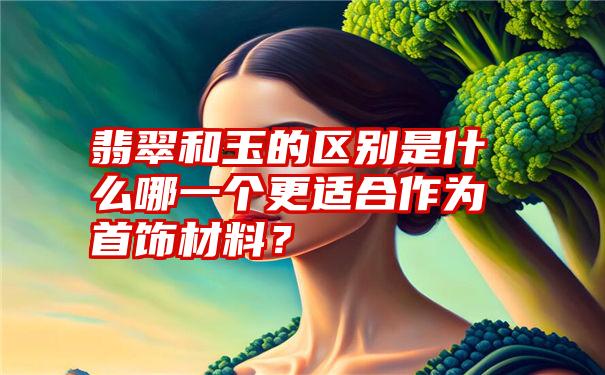 翡翠和玉的区别是什么哪一个更适合作为首饰材料？