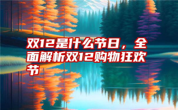 双12是什么节日，全面解析双12购物狂欢节