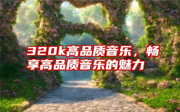 320k高品质音乐，畅享高品质音乐的魅力