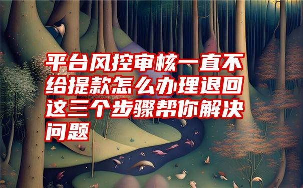 平台风控审核一直不给提款怎么办理退回这三个步骤帮你解决问题