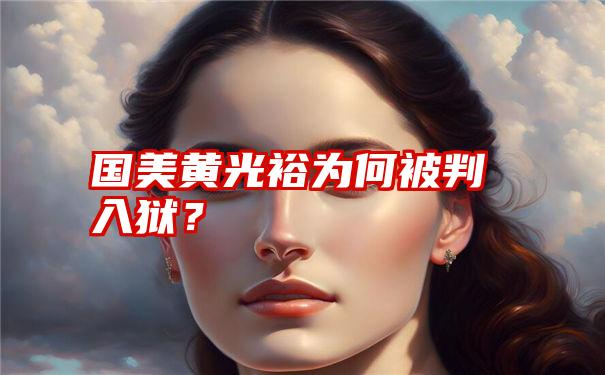 国美黄光裕为何被判入狱？