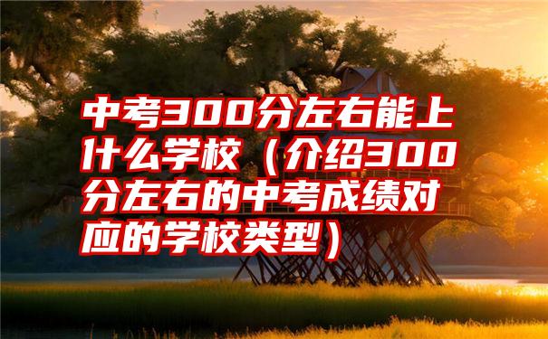 中考300分左右能上什么学校（介绍300分左右的中考成绩对应的学校类型）