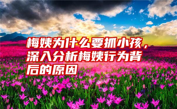 梅姨为什么要抓小孩，深入分析梅姨行为背后的原因