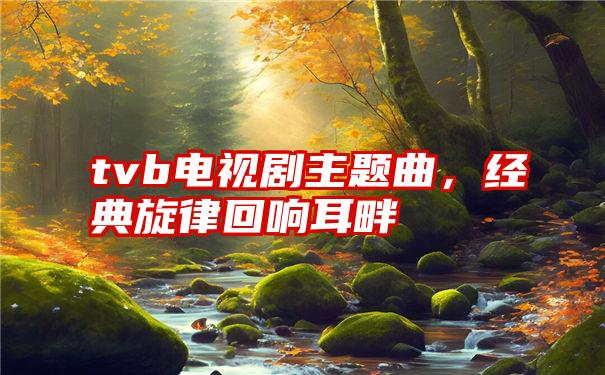 tvb电视剧主题曲，经典旋律回响耳畔