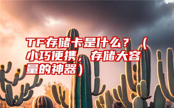 TF存储卡是什么？（小巧便携，存储大容量的神器）