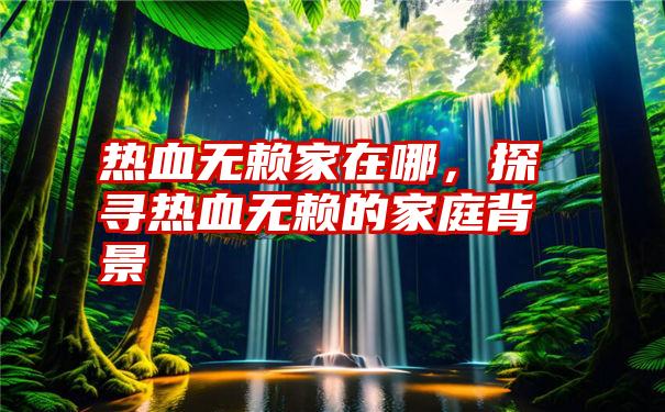 热血无赖家在哪，探寻热血无赖的家庭背景